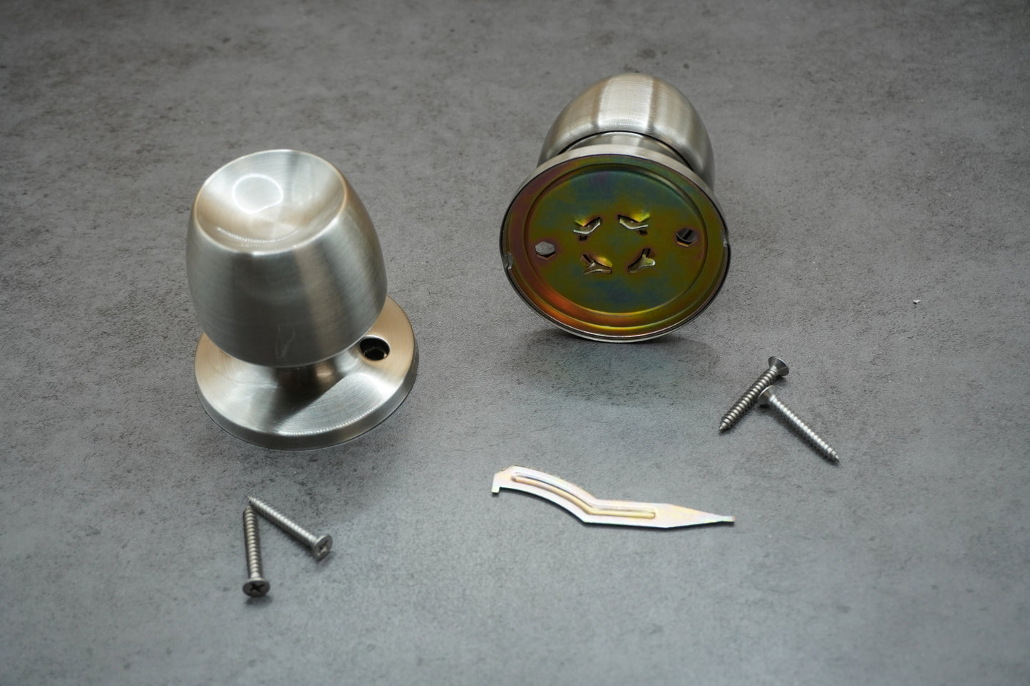 Satin Nickel Dummy Round Knob Set