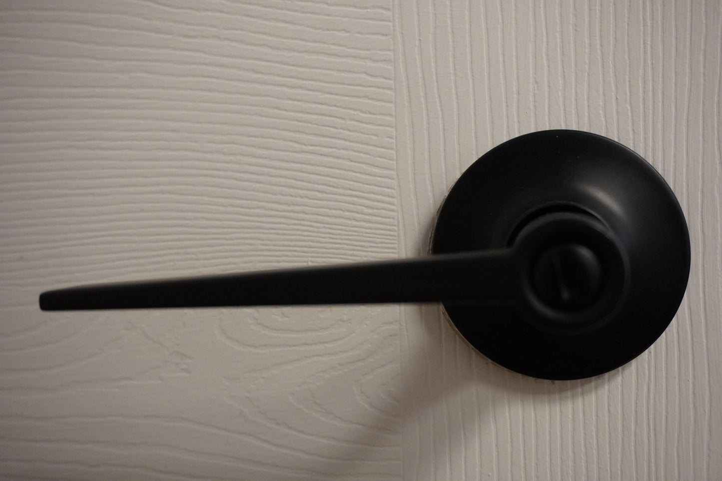 Matte Black Modern Privacy Lever