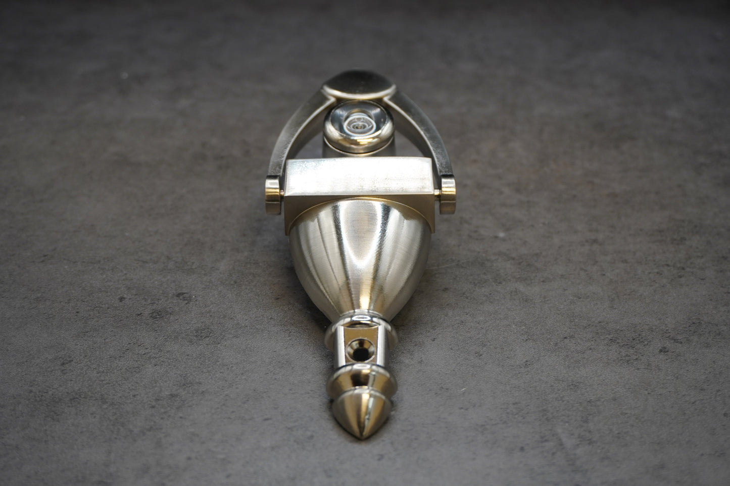 Satin Nickel Door Knocker with Viewer