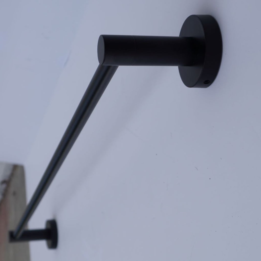 Matte Black Bathroom Single Towel Rail