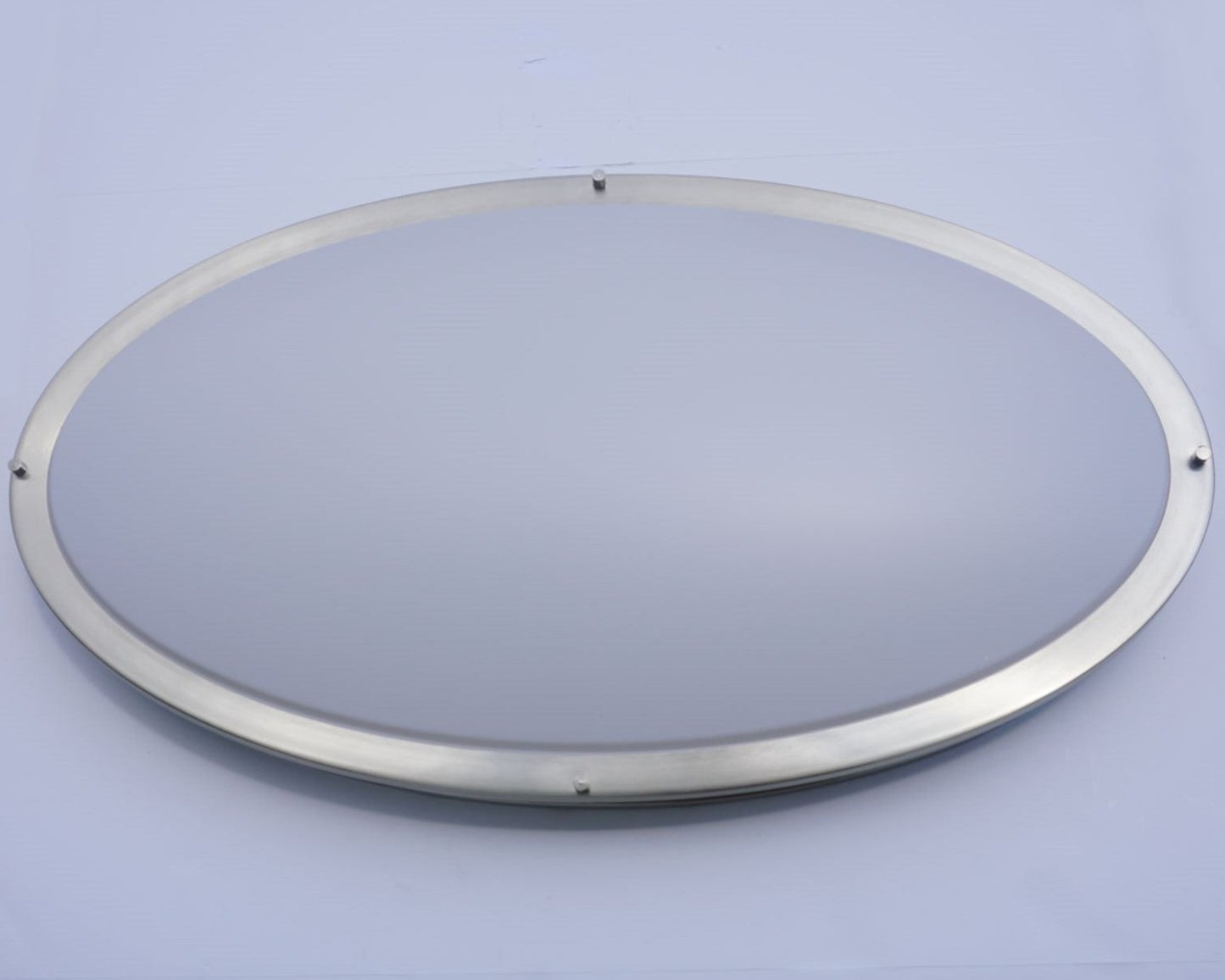 32" LED Oval Ceiling Flush Mount Dimmable Light - Brushed Nickel