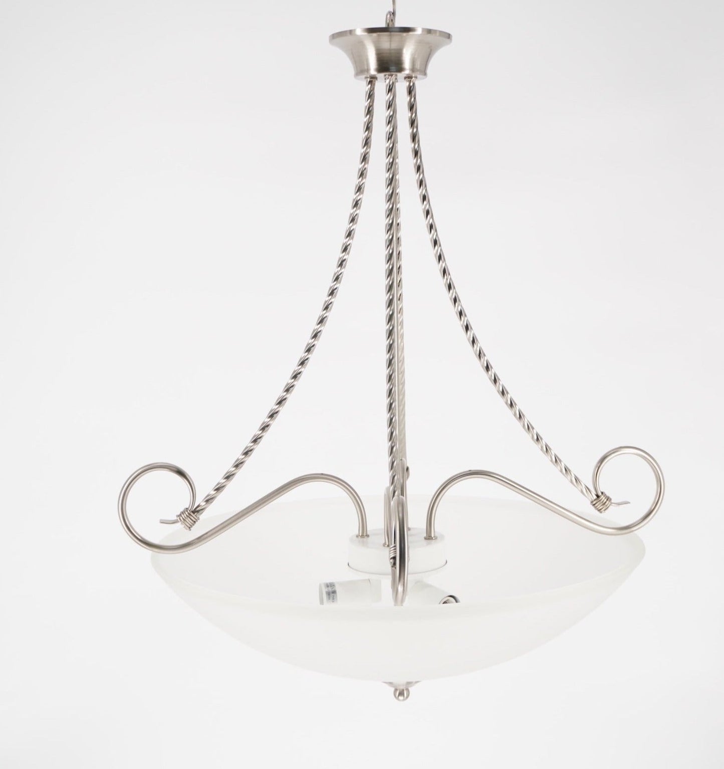 3-Light Foyer Pendant Brushed Nickel