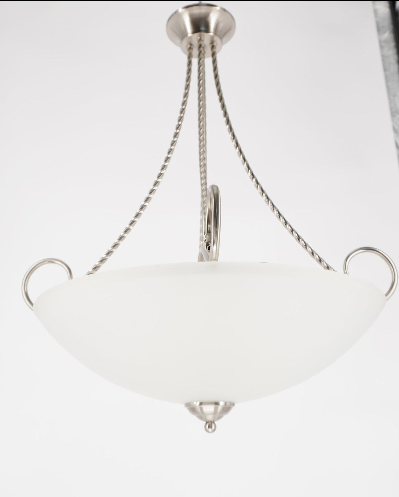 3-Light Foyer Pendant Brushed Nickel