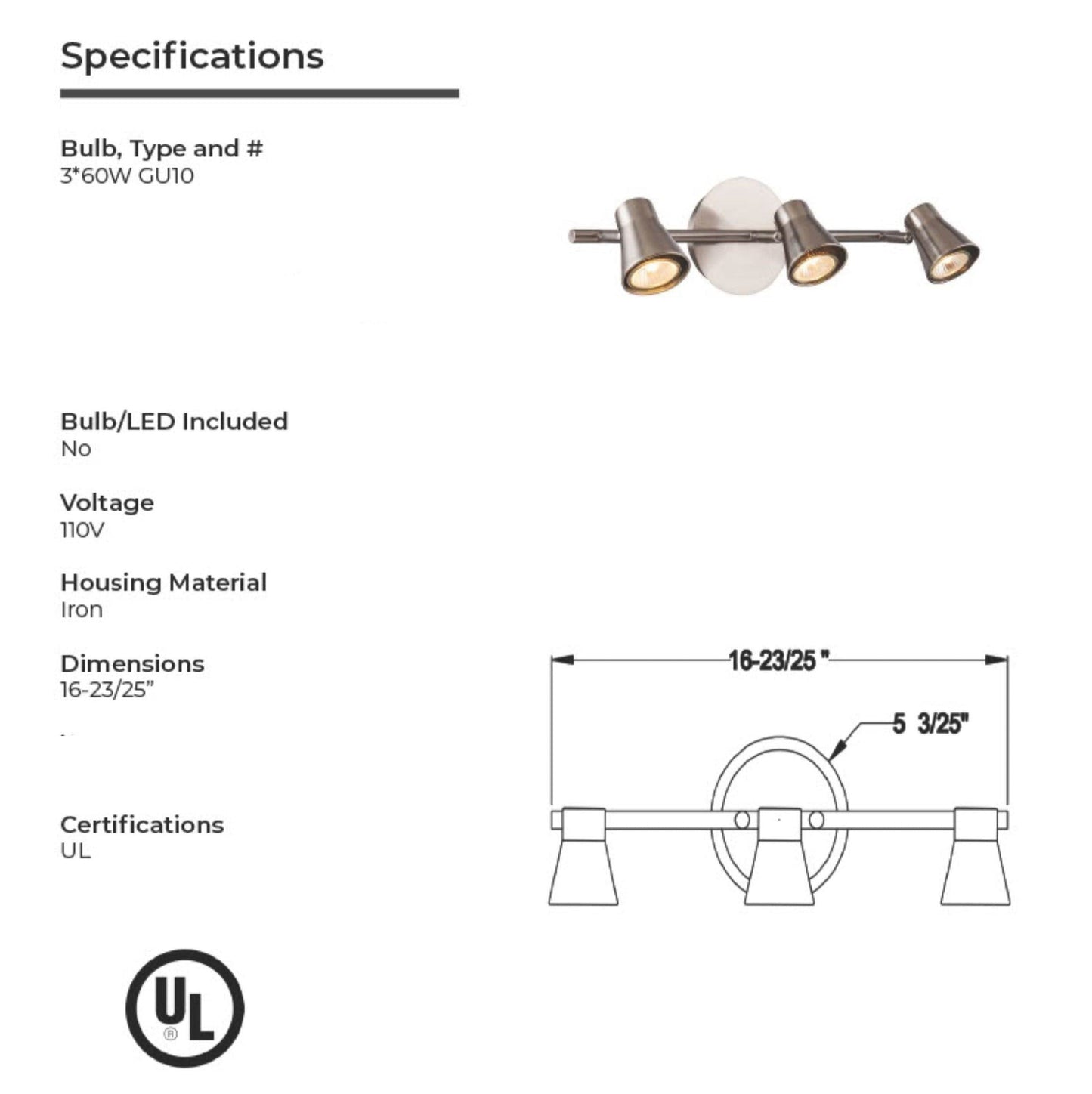 Track Lighting 4-Lights